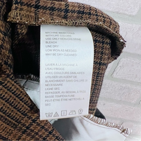 Urban Outfitters Jamie Brown Plaid Flare Leg Trousers Size 10 - Picture 11 of 12